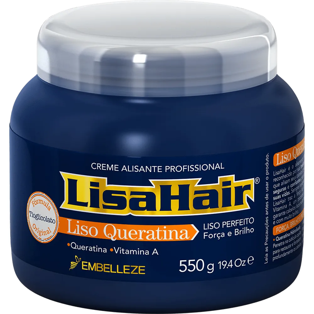 Lisahair Straightening Cream Smooth Keratin 550g