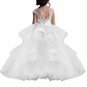 Little Girls Pageant Dresses for Wedding Kids First Communion Prom Ball Gown