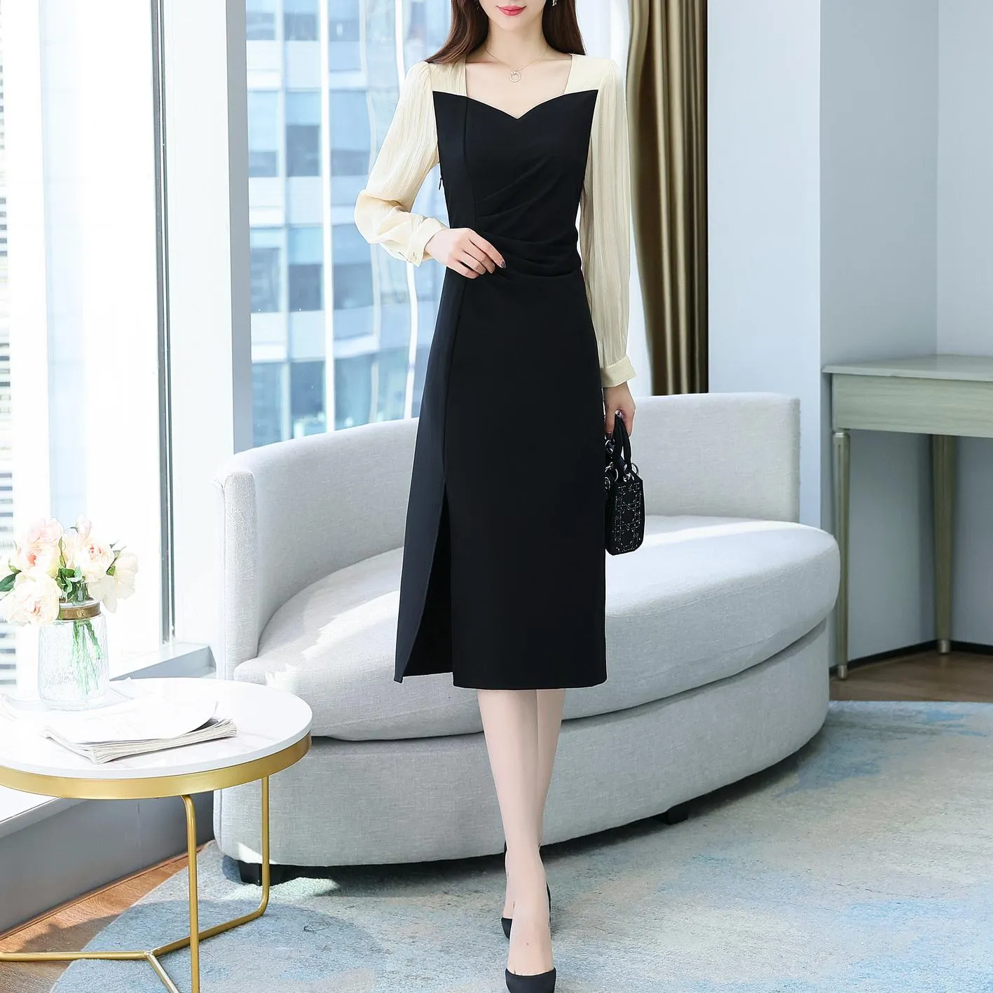 Long Sleeve Oversized Tea Tea Dress for Effortless Summer Style