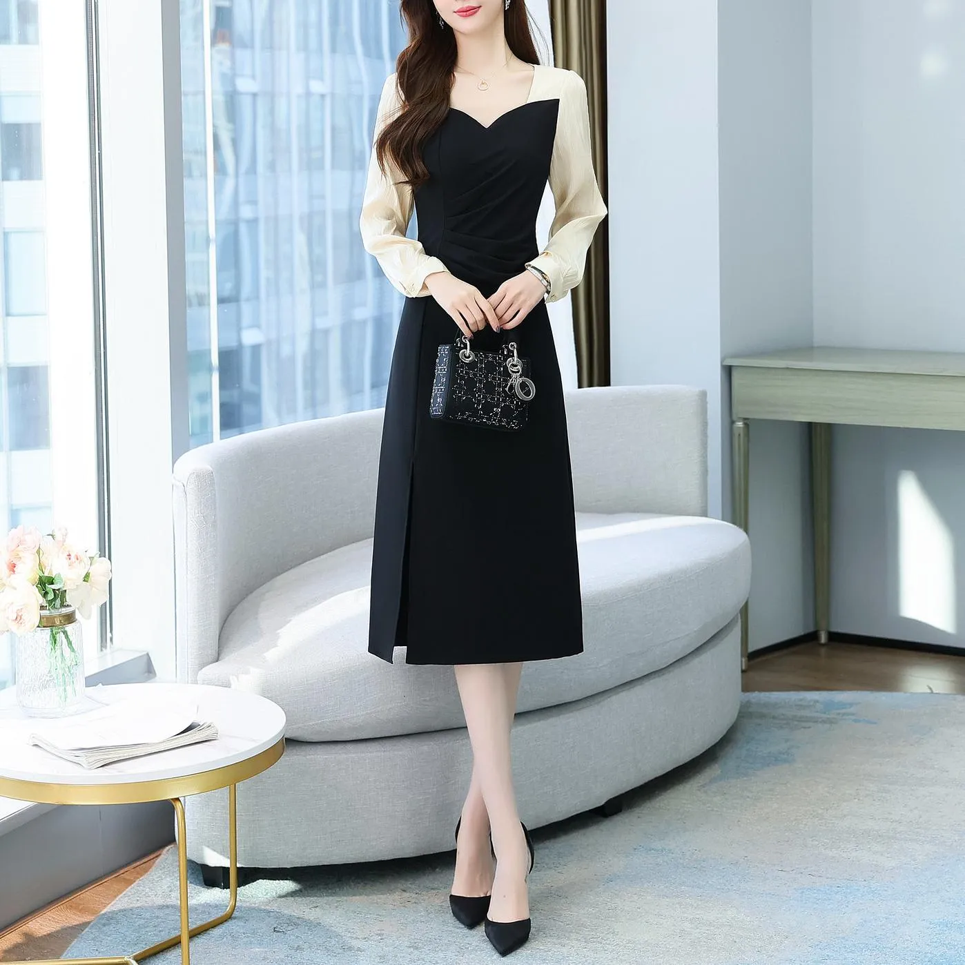 Long Sleeve Oversized Tea Tea Dress for Effortless Summer Style