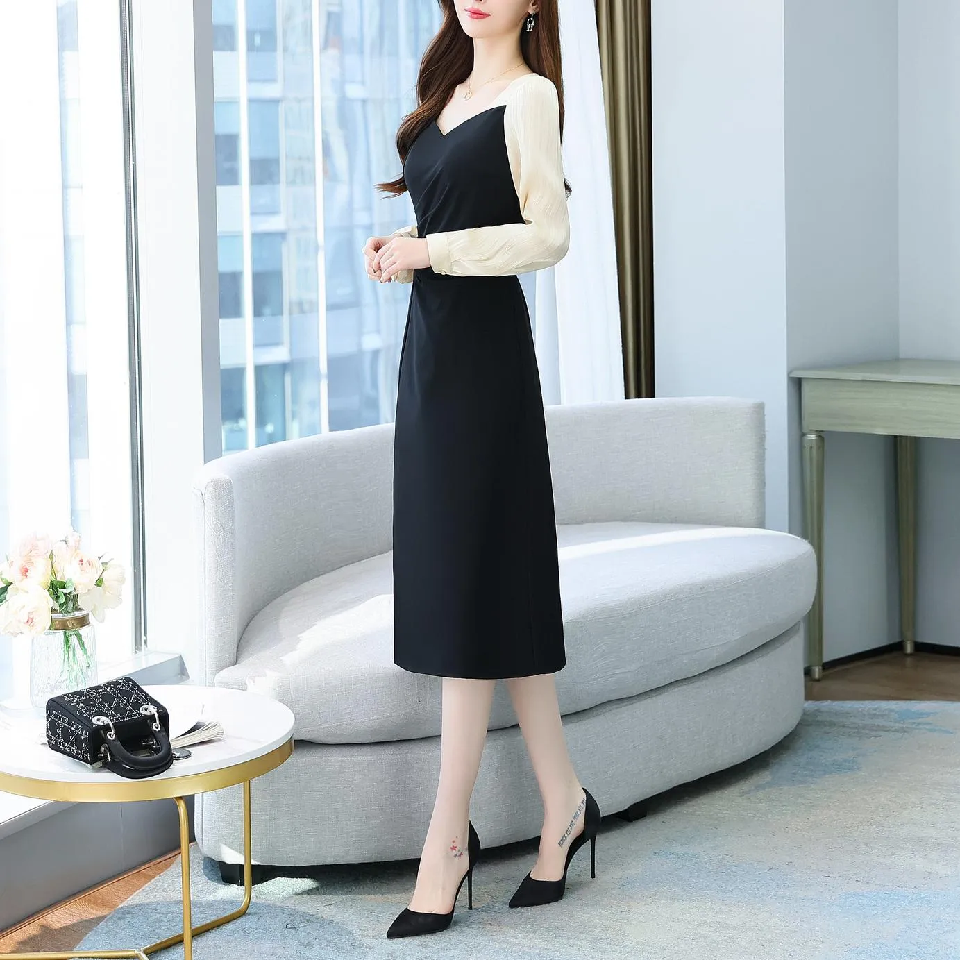 Long Sleeve Oversized Tea Tea Dress for Effortless Summer Style