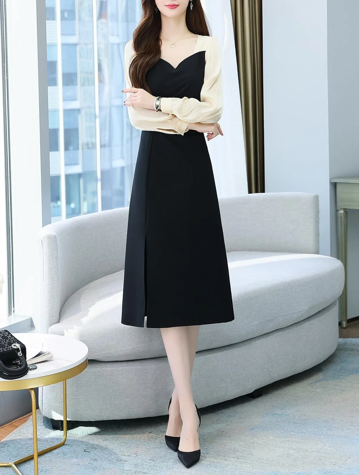 Long Sleeve Oversized Tea Tea Dress for Effortless Summer Style