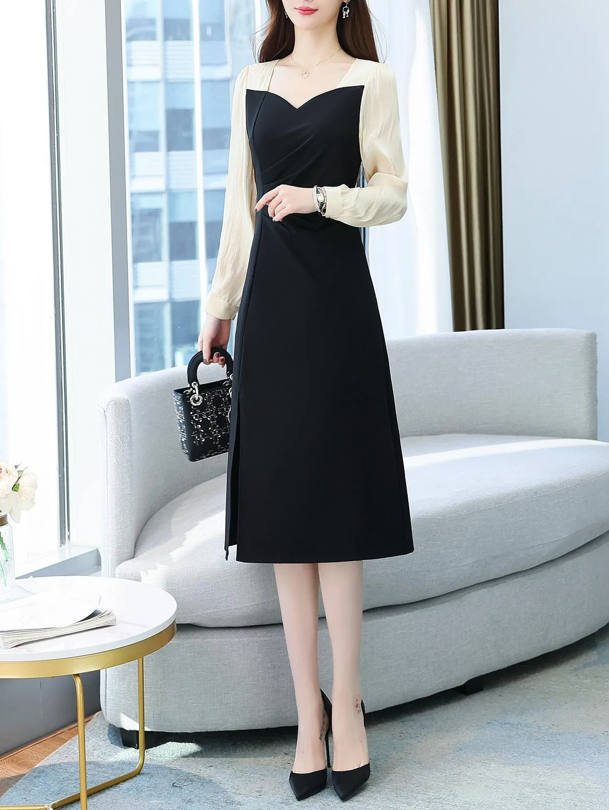 Long Sleeve Oversized Tea Tea Dress for Effortless Summer Style