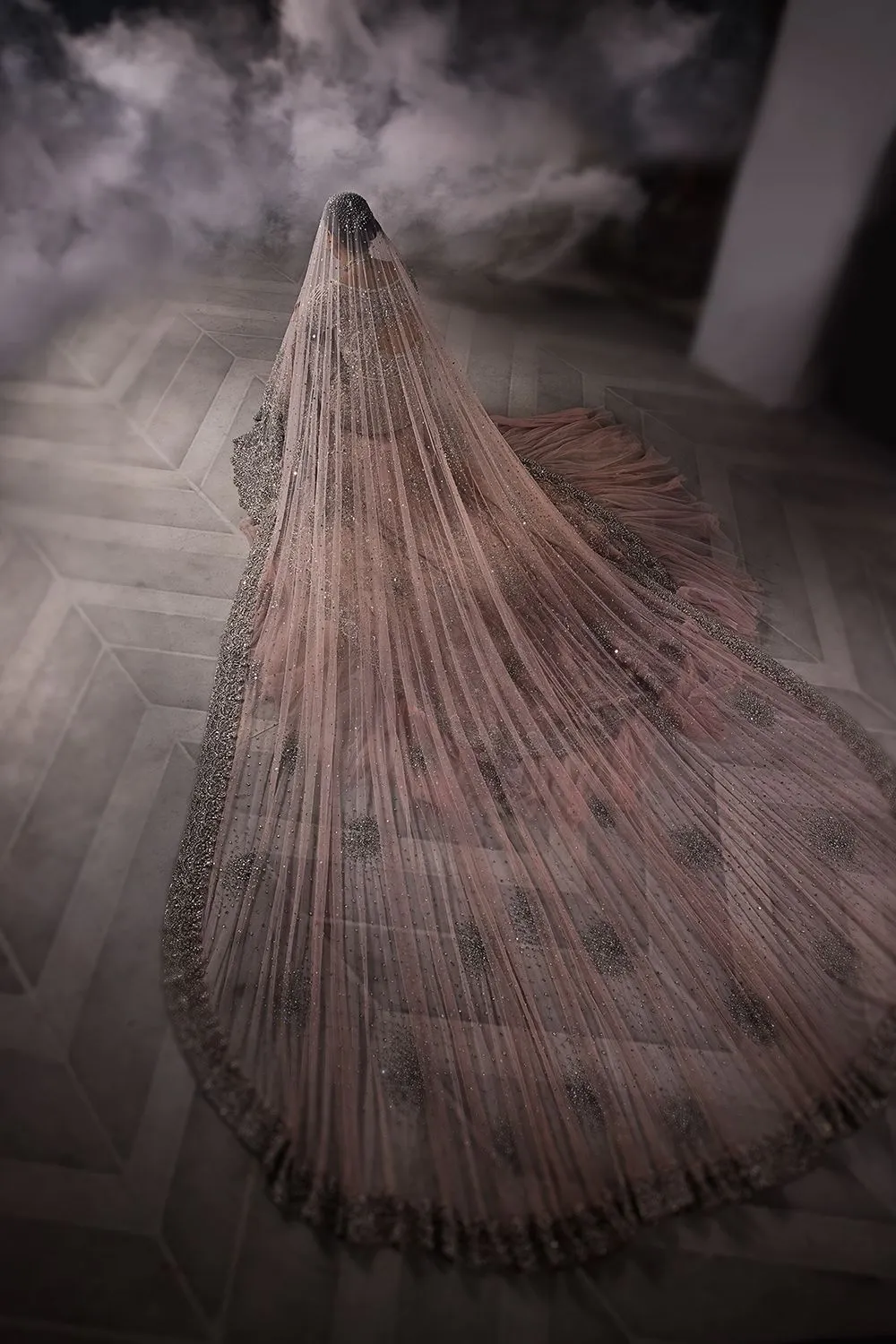Long Tail Gown Dulhan Dress for Indian Bridal Wear