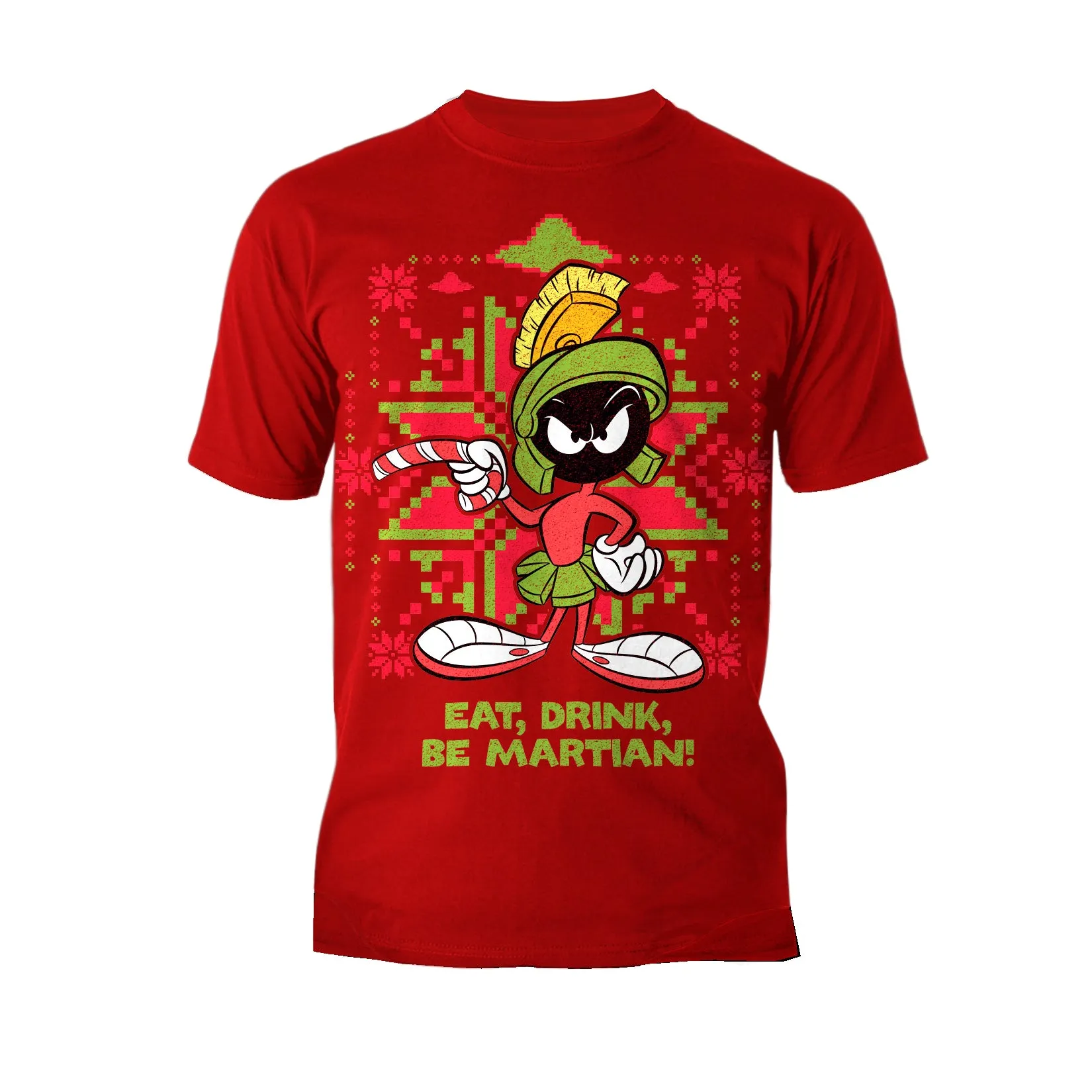 Looney Tunes Marvin Martian Xmas Eat Official Men's T-Shirt