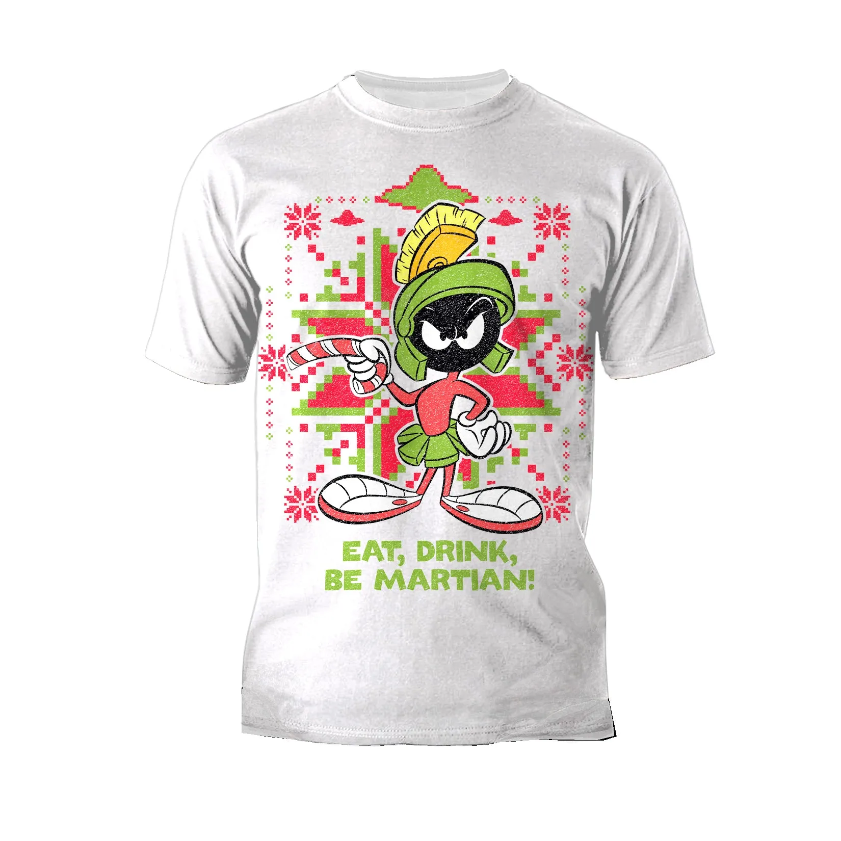 Looney Tunes Marvin Martian Xmas Eat Official Men's T-Shirt