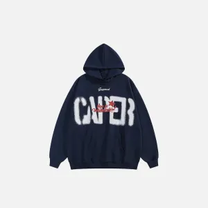 Lost Star Y2K Graphic Print Hoodie for Streetwear Enthusiasts