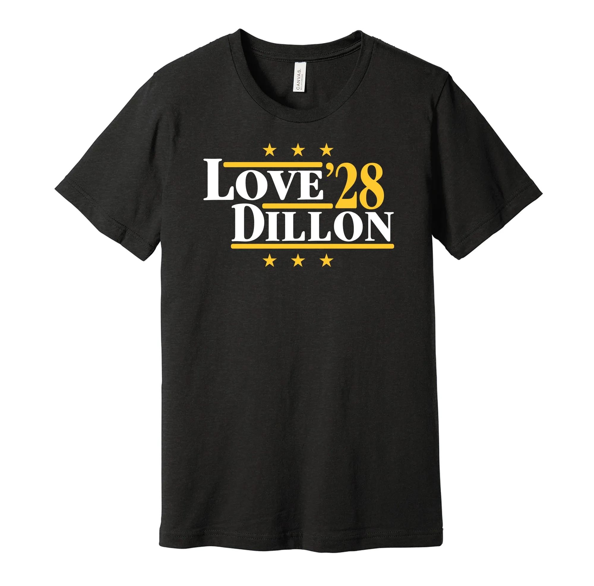 Love & Dillon '28 - Green Bay Football Legends Political Campaign Parody T-Shirt - Hyper Than Hype Shirts
