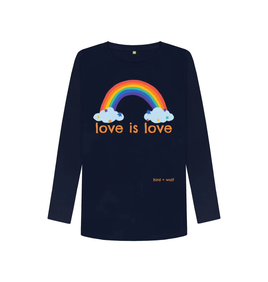 Love is Love Long Sleeve Tee (Rainbow)