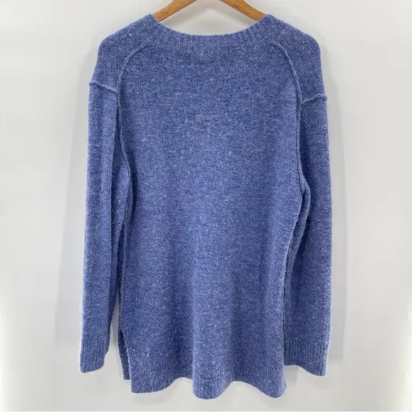 Magaschoni Wool Alpaca Blend Soft V-Neck Oversized Sweater Size Medium Boho