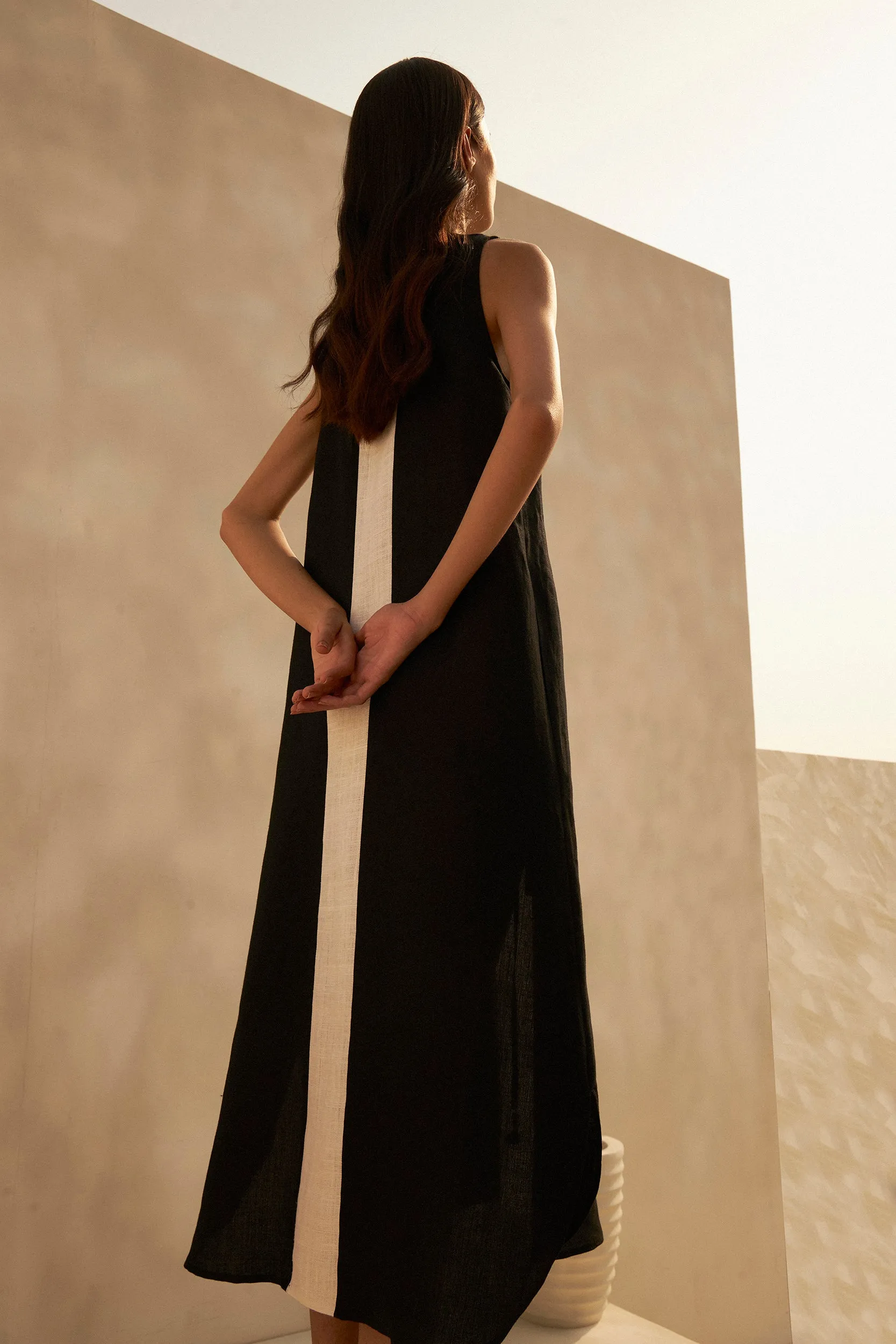 Marbella Dress (Black & White)