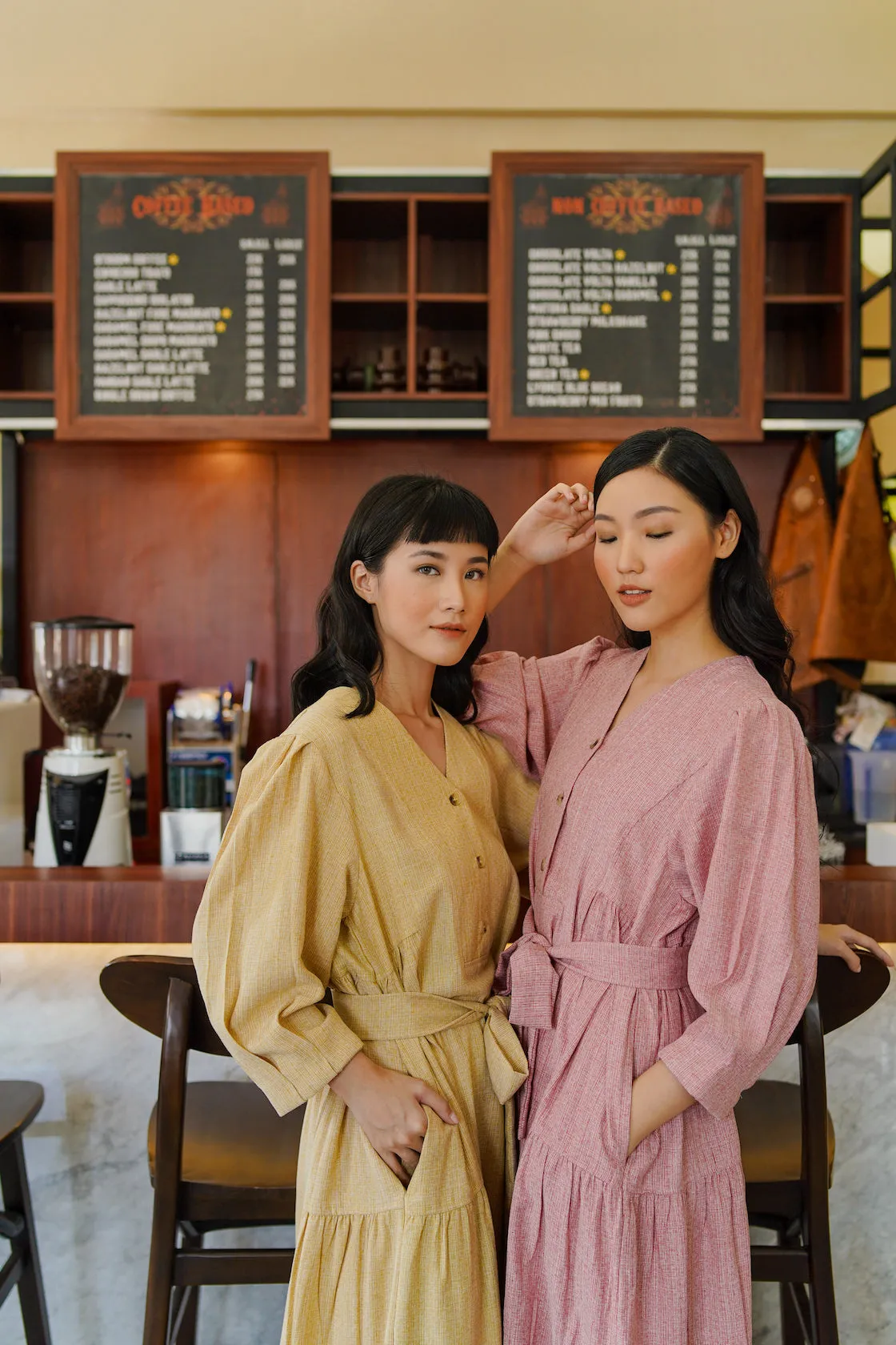 MARGIE DRESS IN SPICY MUSTARD - SALE 50%