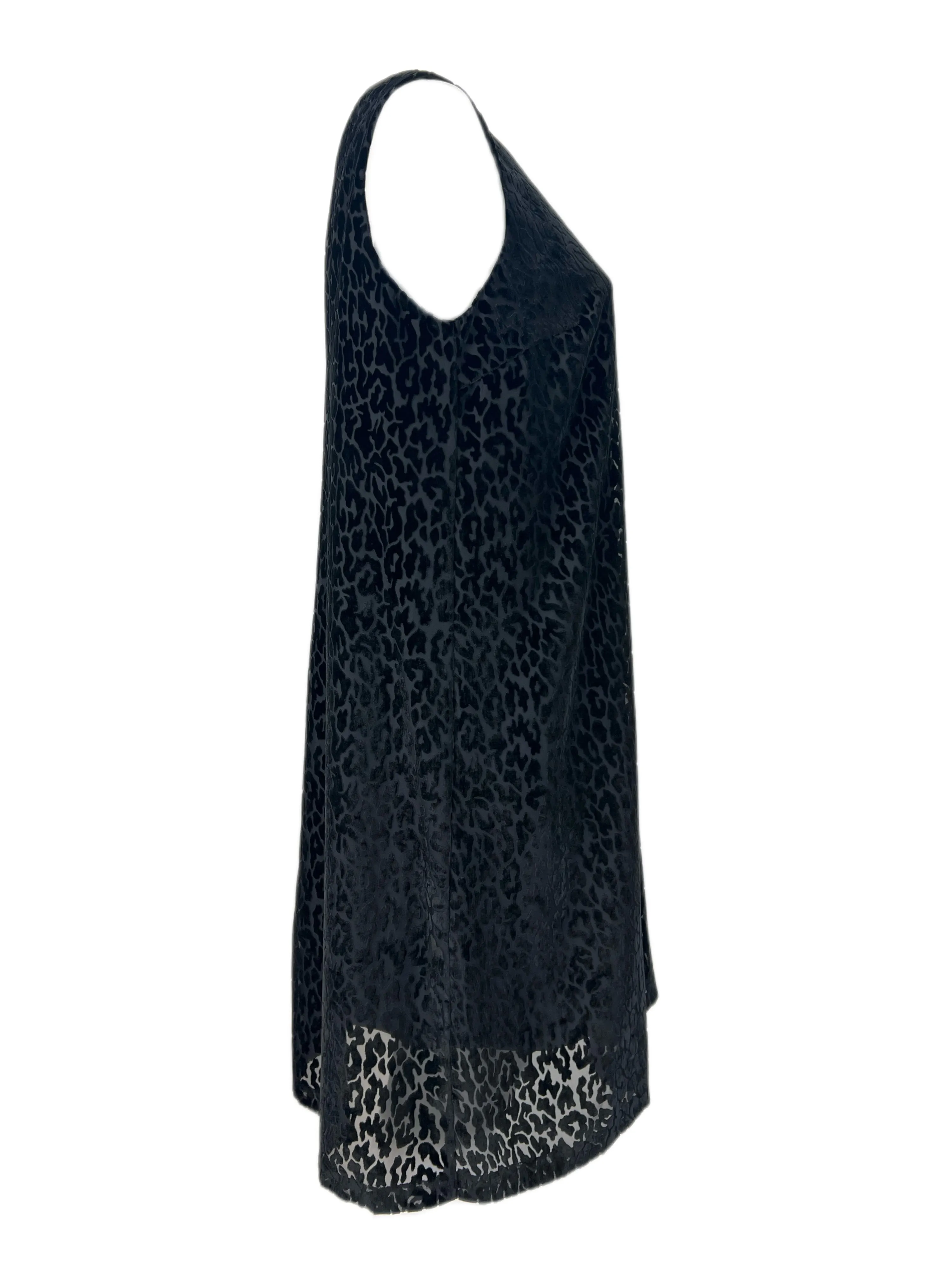 Marina Rinaldi Women's Black Doppio Sleeveless Velour Dress Size 16W/25 NWT