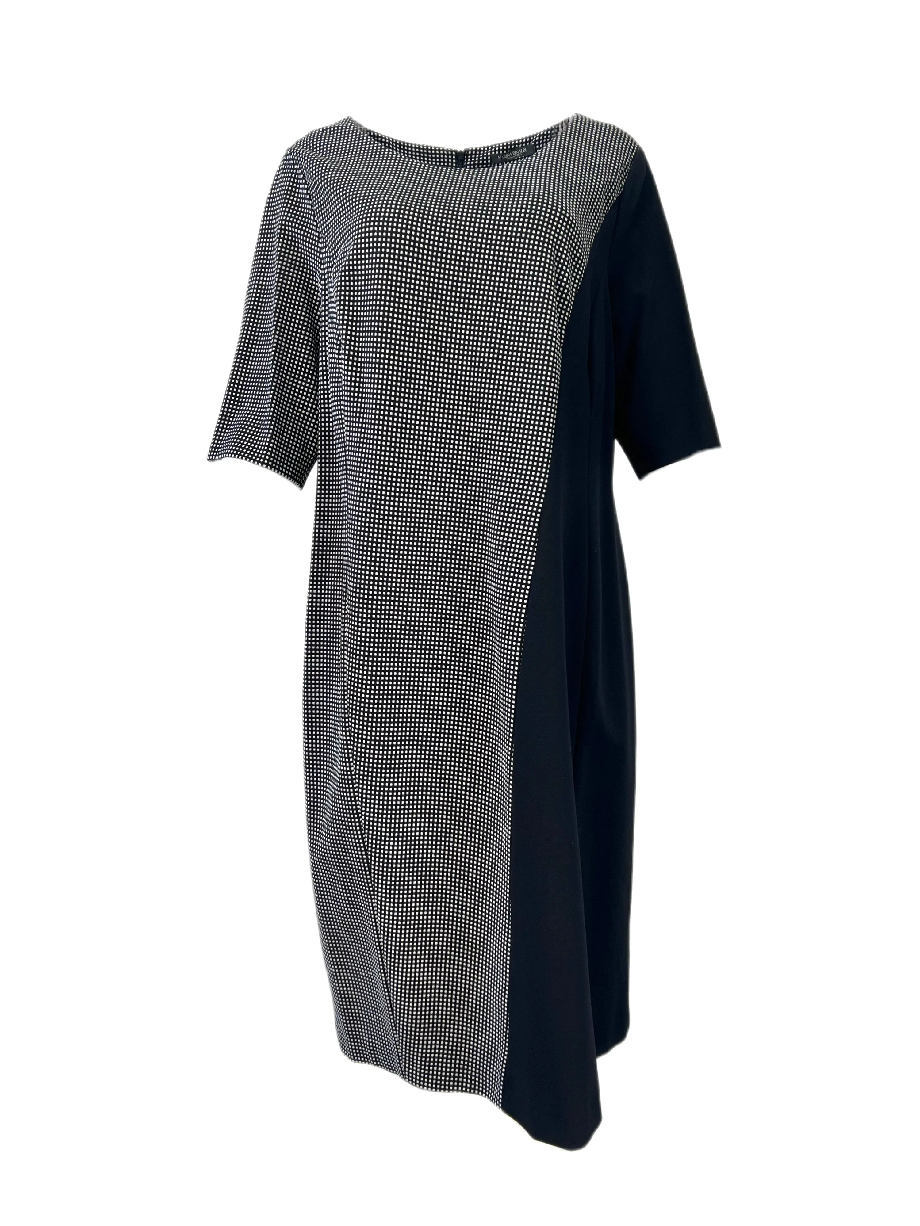 Marina Rinaldi Women's Nero Olio Polka Dot Sheath Dress Size L NWT