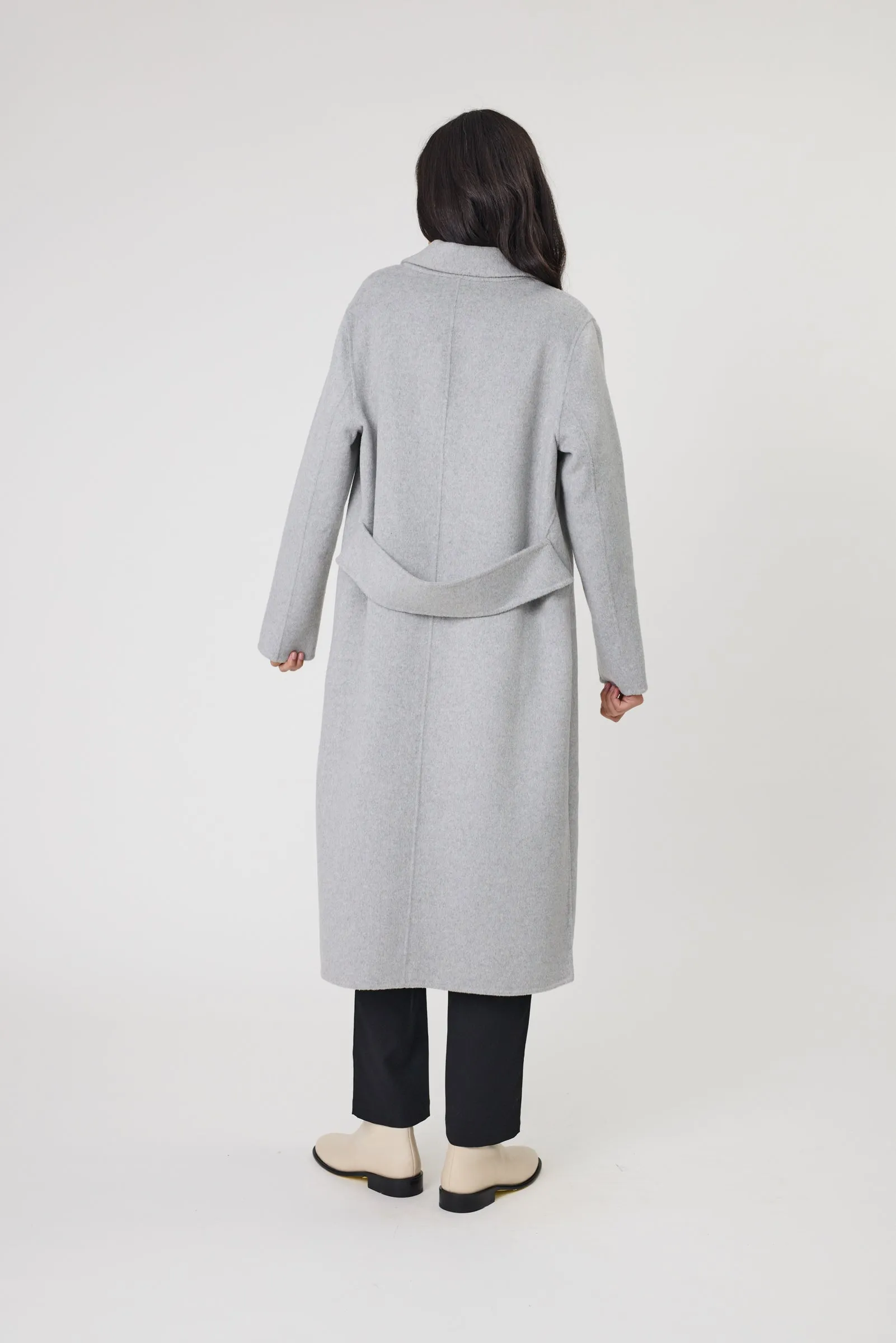 Marlow Blaze Wool Coat - Grey Marle