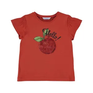 Mayoral Girls Red Apple T-Shirt