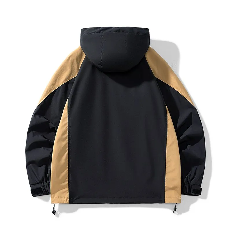 Men's Easy-to-Clean Windproof Rain Coat for Outdoor Adventures