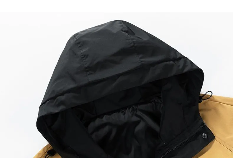 Men's Easy-to-Clean Windproof Rain Coat for Outdoor Adventures