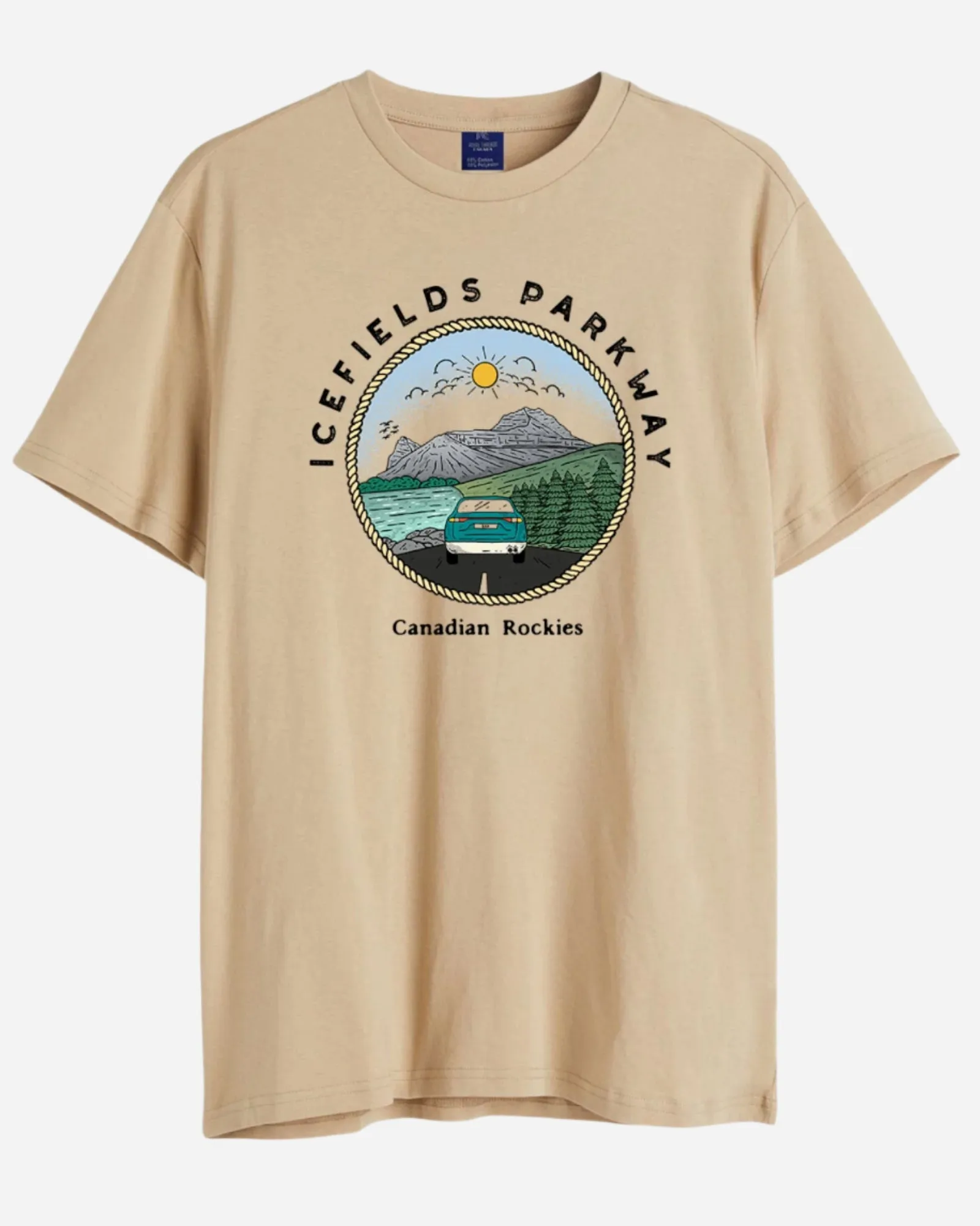Men's Icefields Parkway Printed Cotton T Shirt