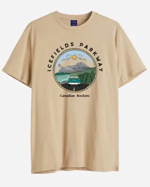 Men's Icefields Parkway Printed Cotton T Shirt