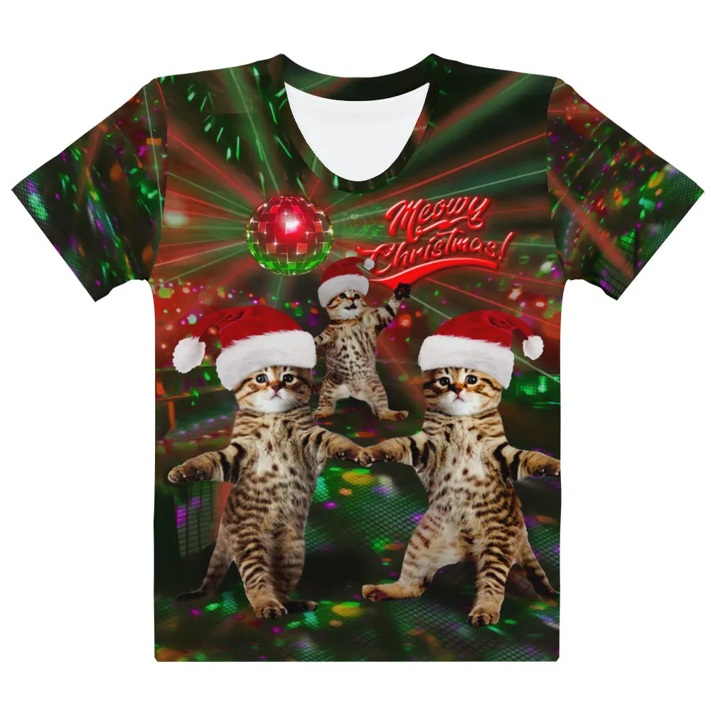 Meowy Christmas Dance - (Kitty Cat Club) - All-Over Print T-Shirt