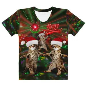 Meowy Christmas Dance - (Kitty Cat Club) - All-Over Print T-Shirt