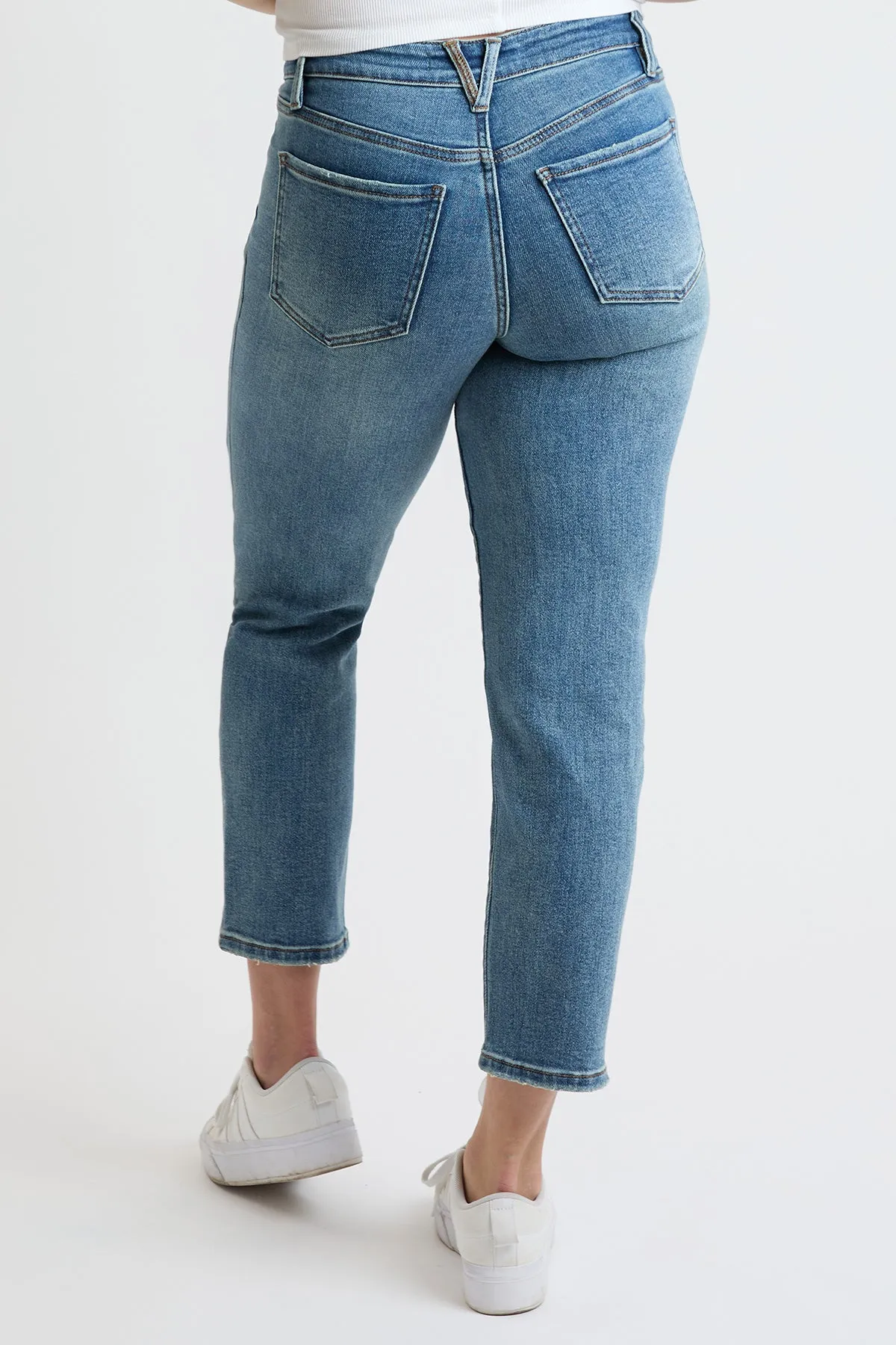 Mid Rise Premium Stretch Slim Straight Jeans, Pack of 8