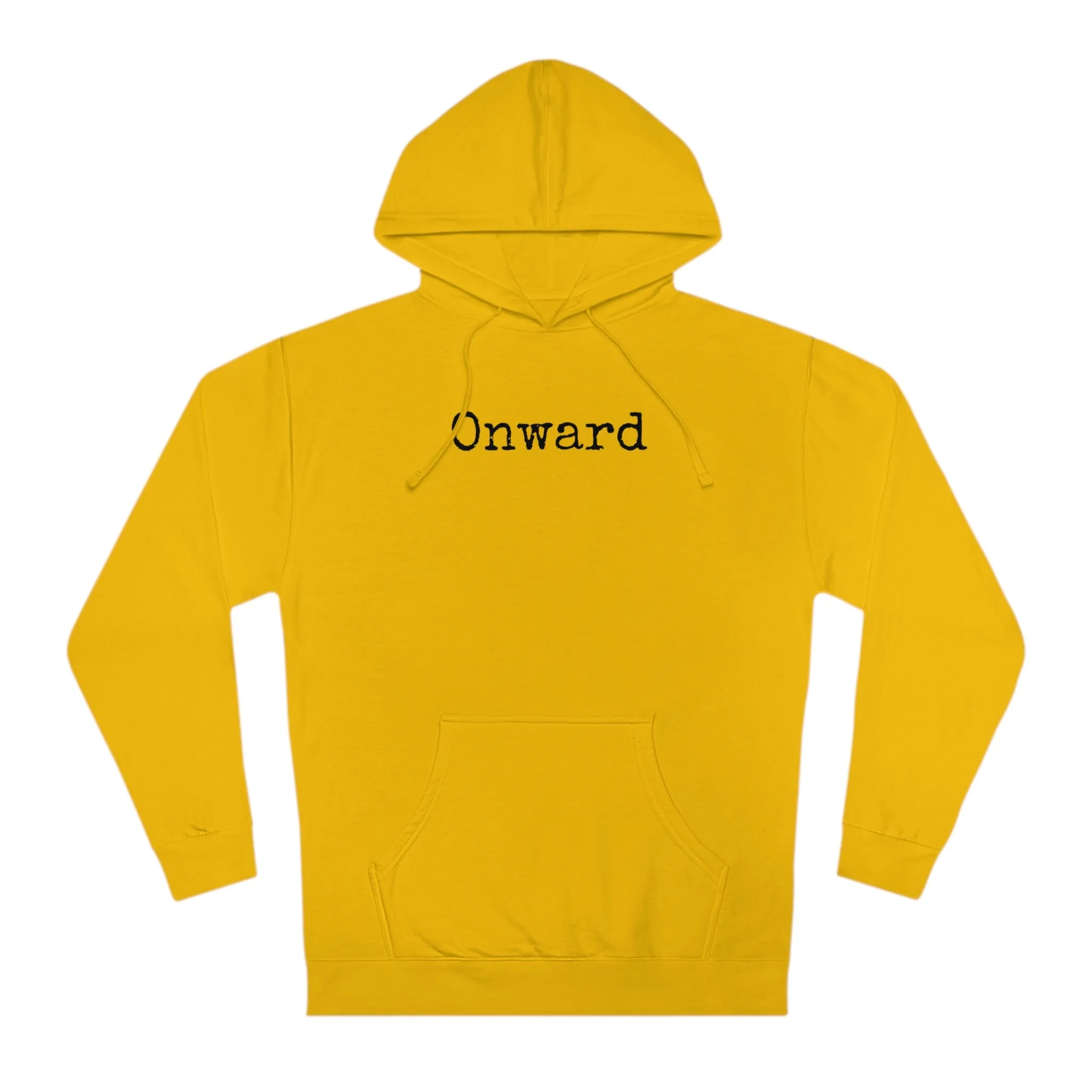 Minimalist “Onward” Hooded Sweatshirt – Cozy & Stylish