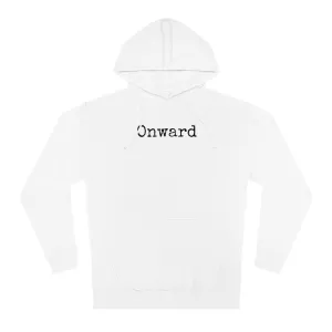 Minimalist “Onward” Hooded Sweatshirt – Cozy & Stylish
