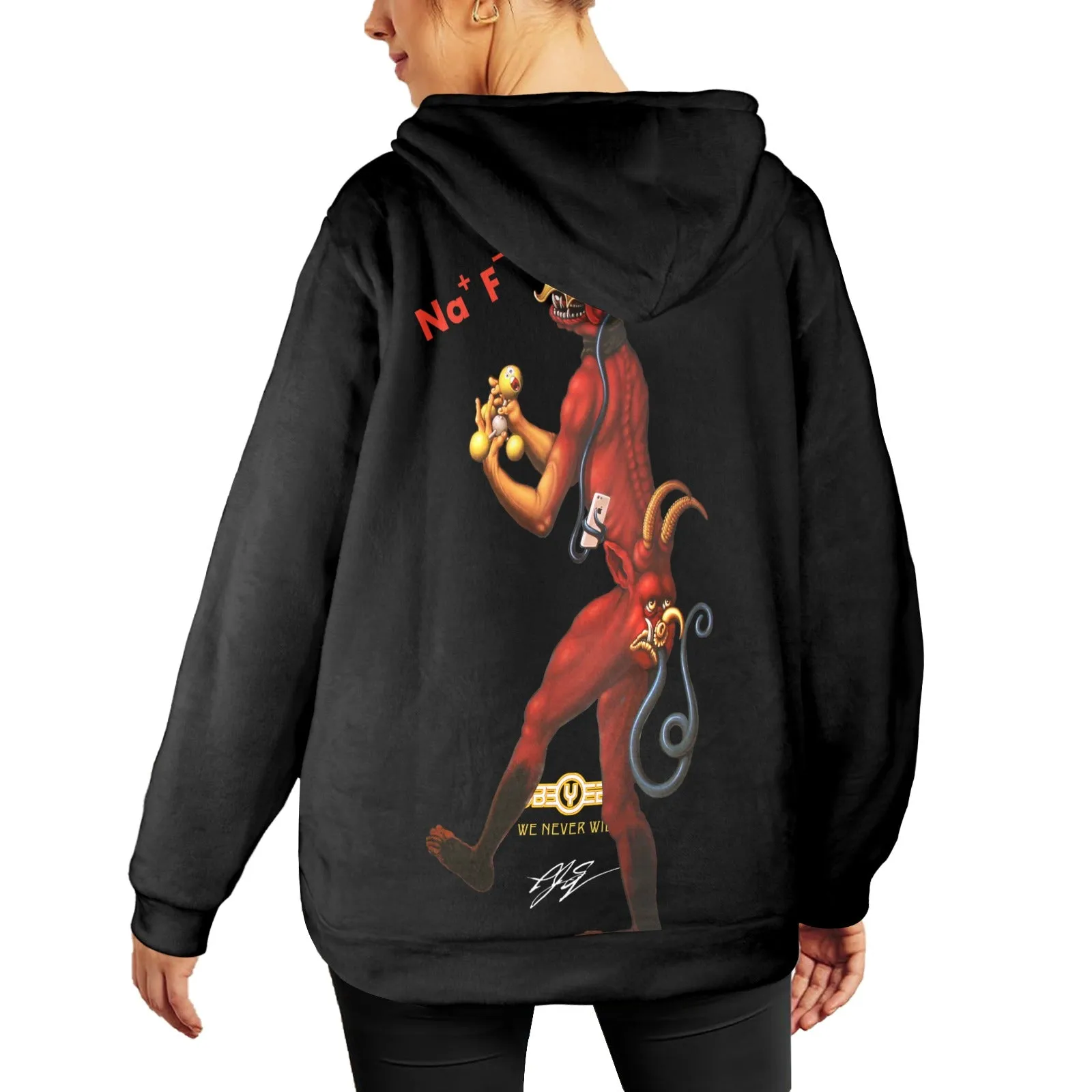 Molecular Martyrdom Flouride Women's Flannel Hoodie