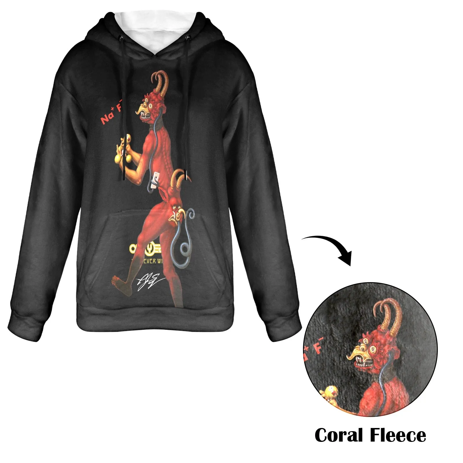 Molecular Martyrdom Flouride Women's Flannel Hoodie