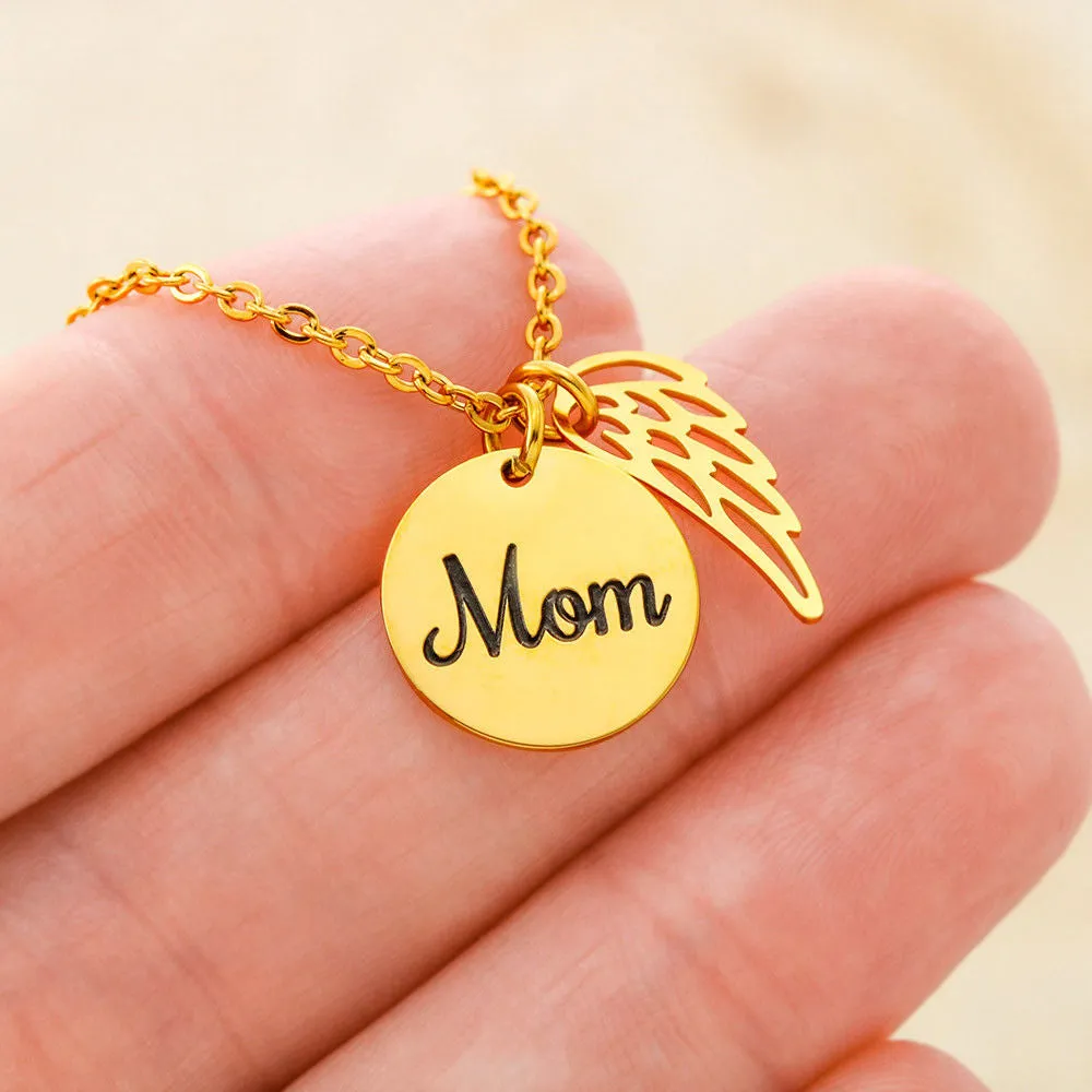 Mom Remembrance Necklace - Half Of My Heart