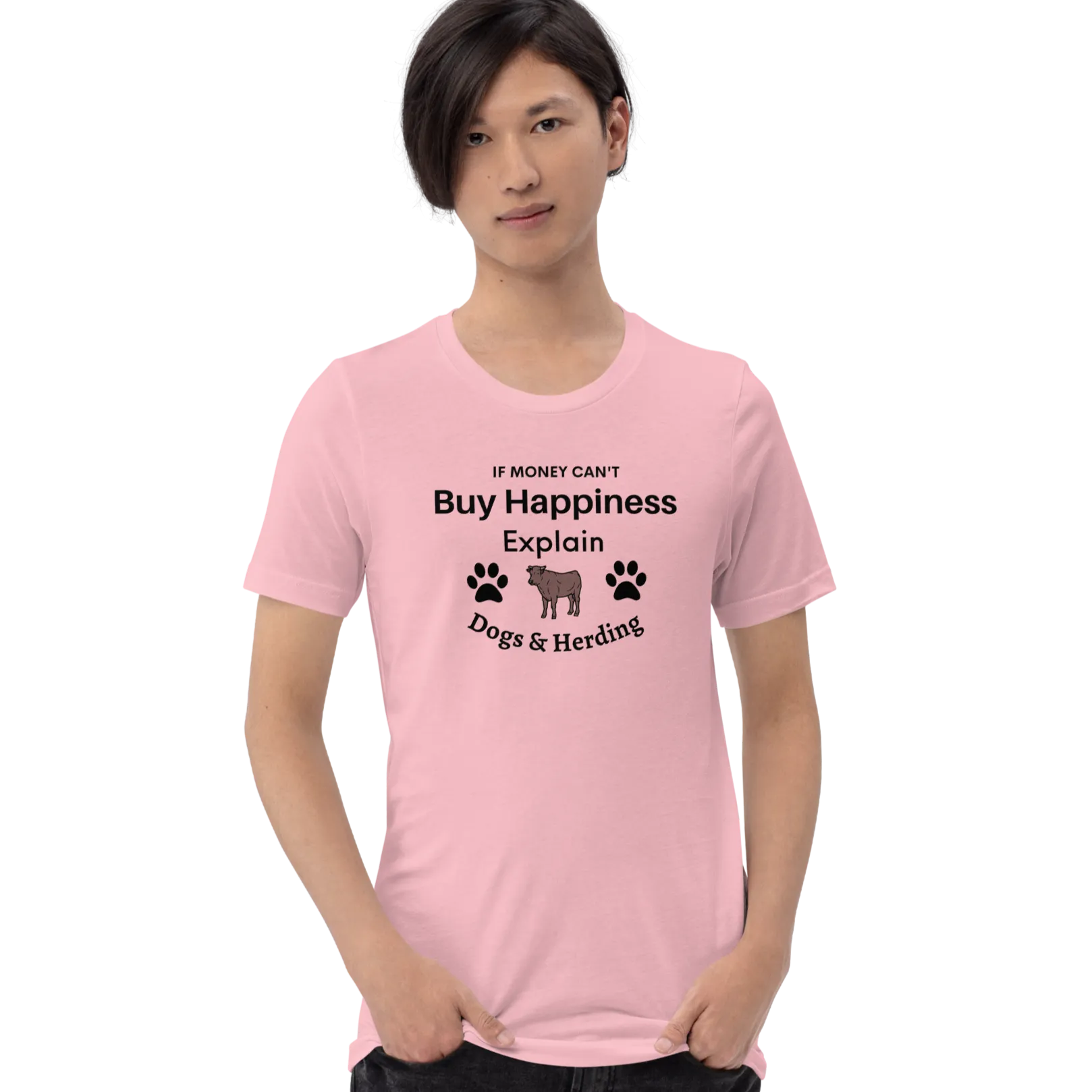 Money Buys Cattle Herding Happiness T-Shirts - Light