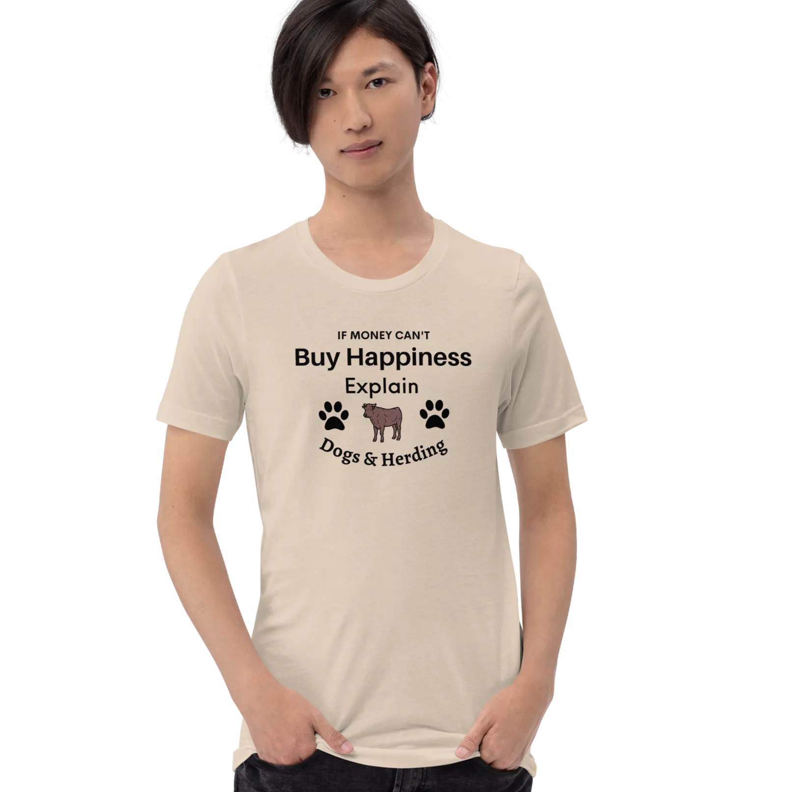 Money Buys Cattle Herding Happiness T-Shirts - Light