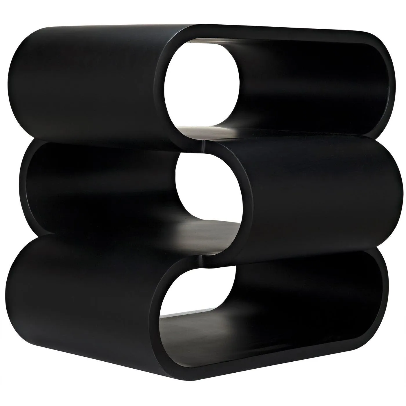 Nada Side Table, Black Steel