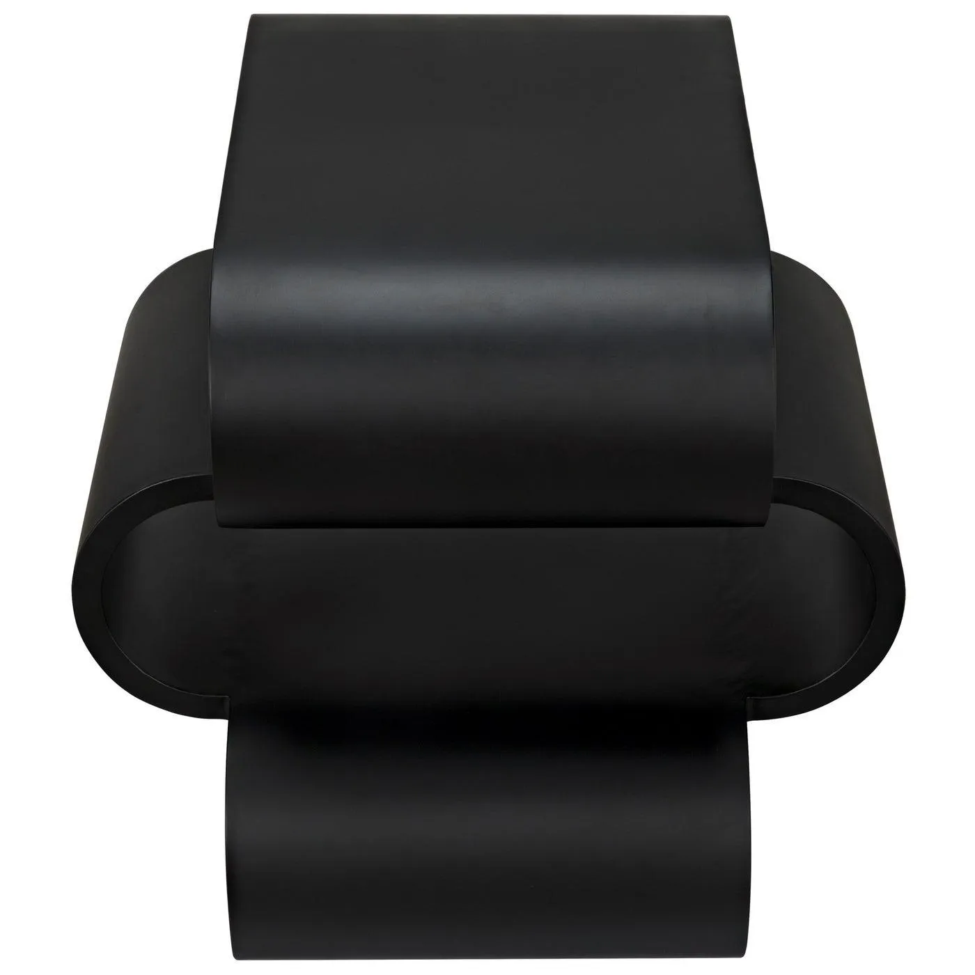 Nada Side Table, Black Steel