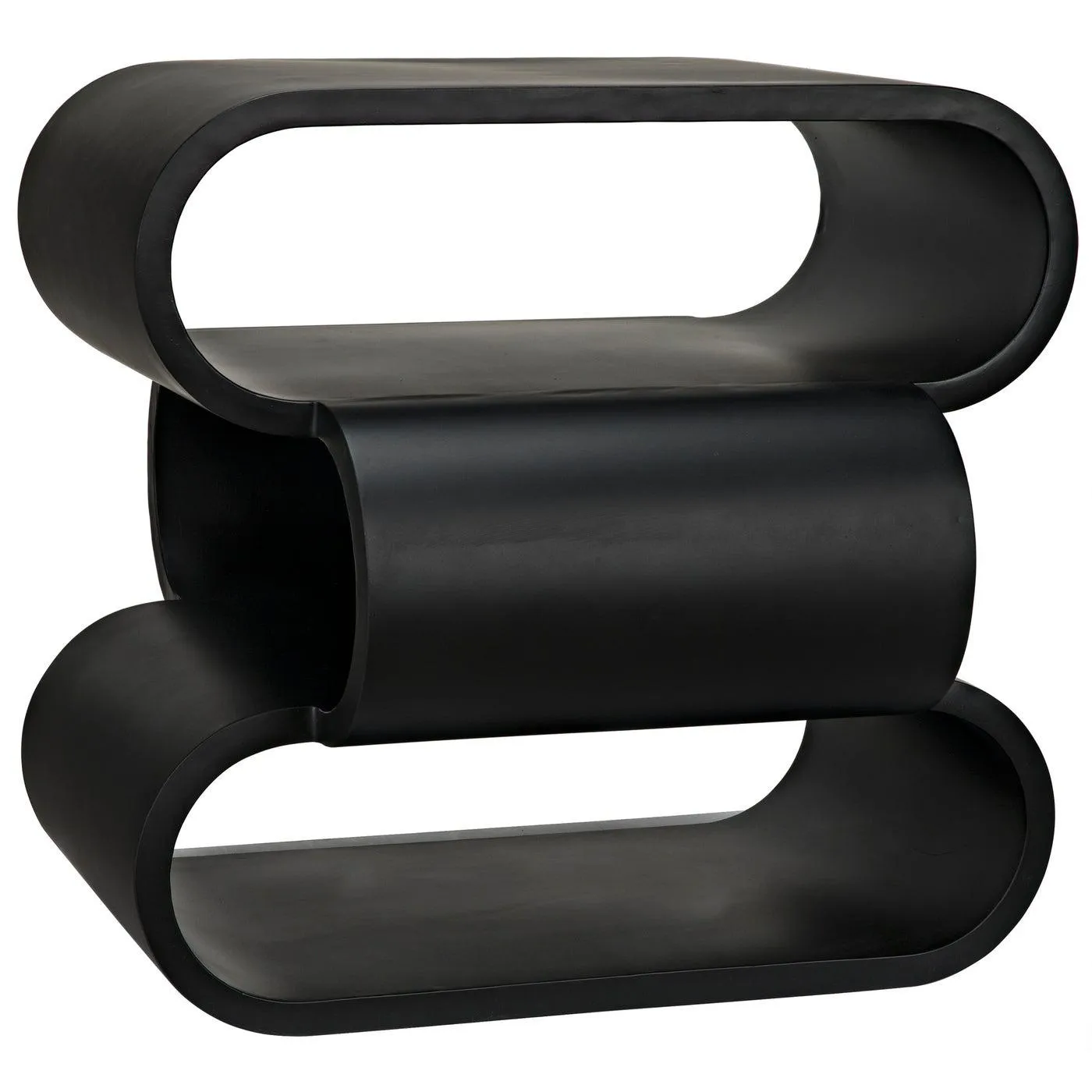 Nada Side Table, Black Steel