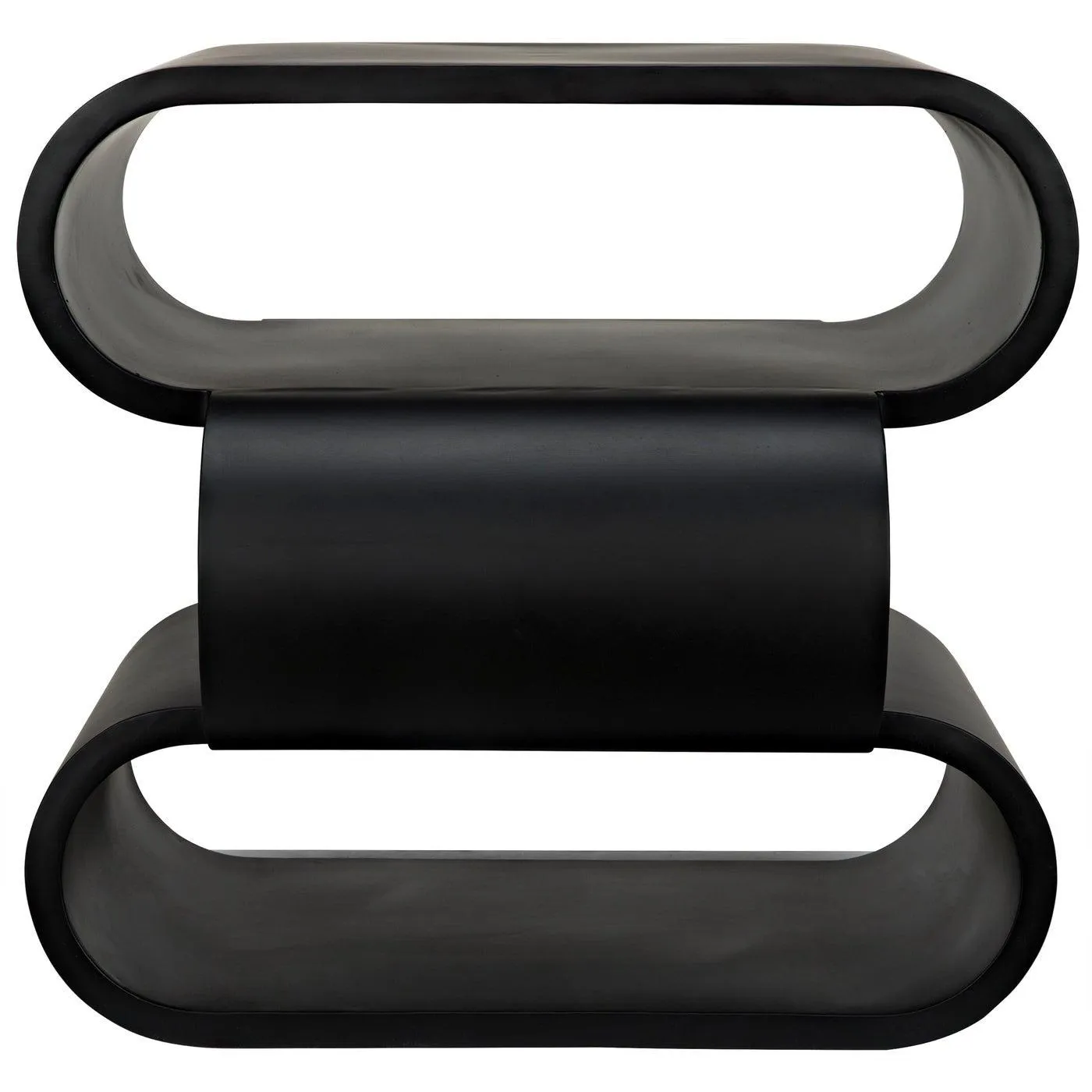 Nada Side Table, Black Steel