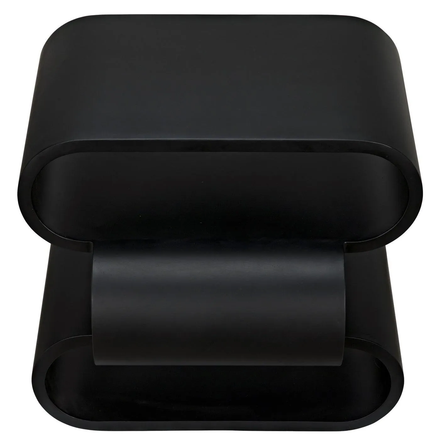 Nada Side Table, Black Steel