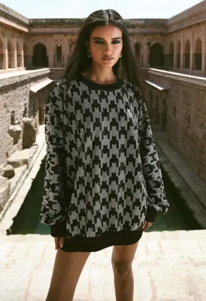 Neith black sweatshirt dress