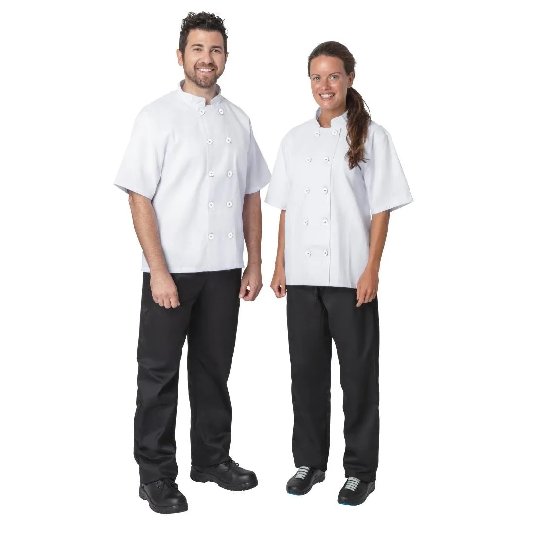 Nisbets Essentials Chef Jacket White XS (2 Pack)