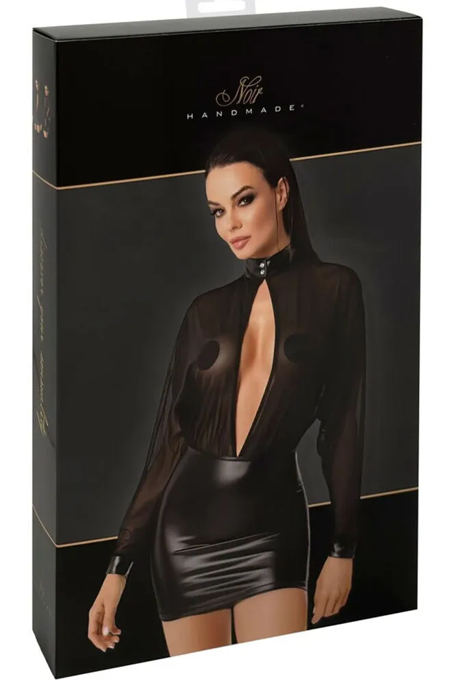 Noir Handmade Transparent Tulle Dress