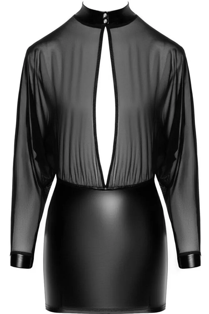 Noir Handmade Transparent Tulle Dress