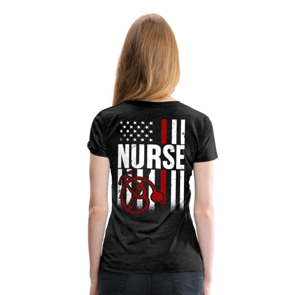 Nurse Flag Women’s Premium T-Shirt (CK4201)