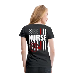 Nurse Flag Women’s Premium T-Shirt (CK4201)