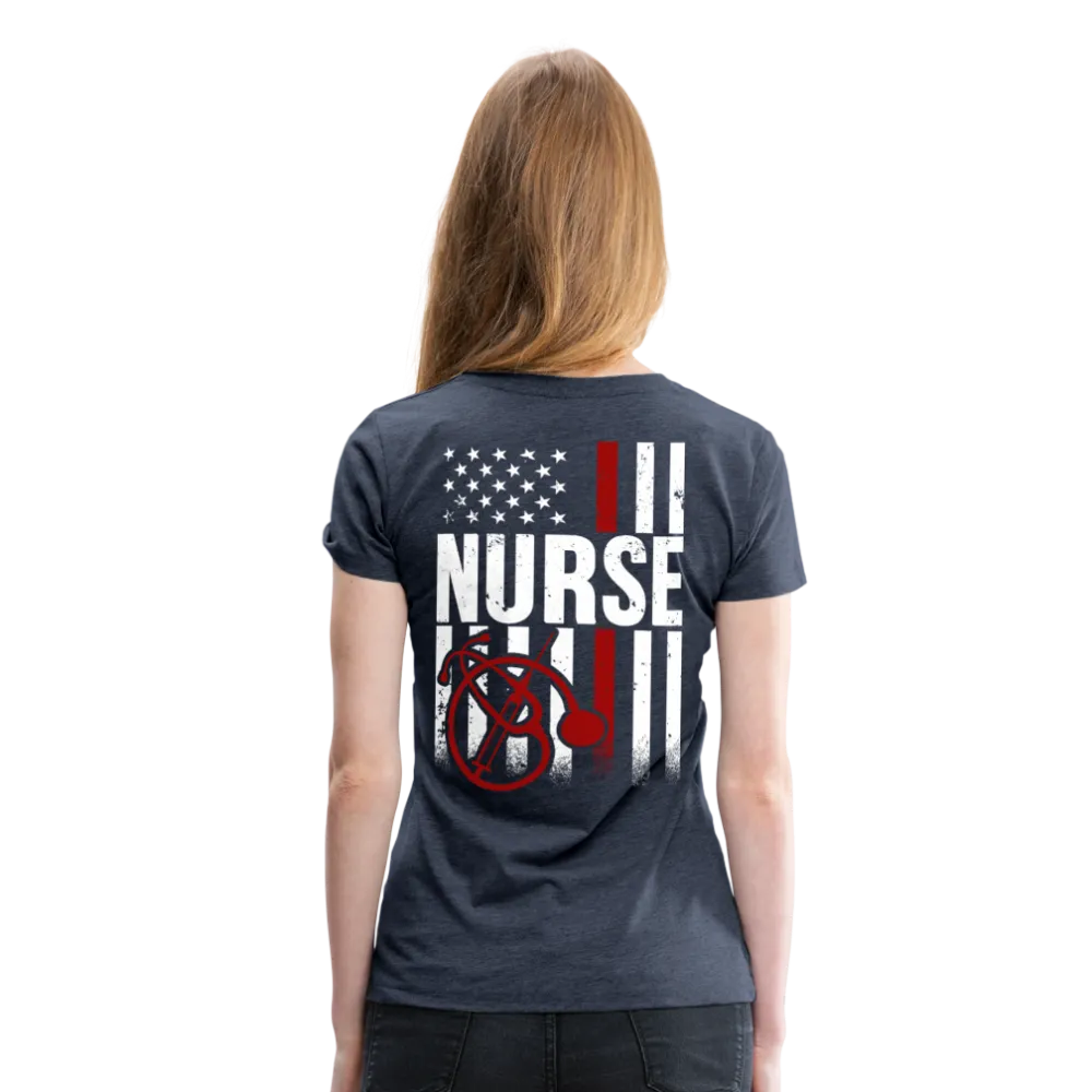 Nurse Flag Women’s Premium T-Shirt (CK4201)