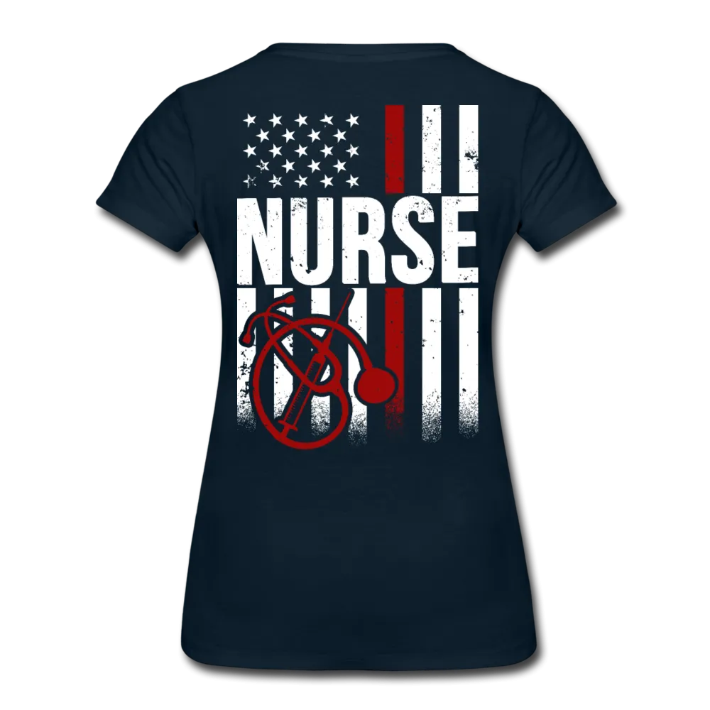 Nurse Flag Women’s Premium T-Shirt (CK4201)