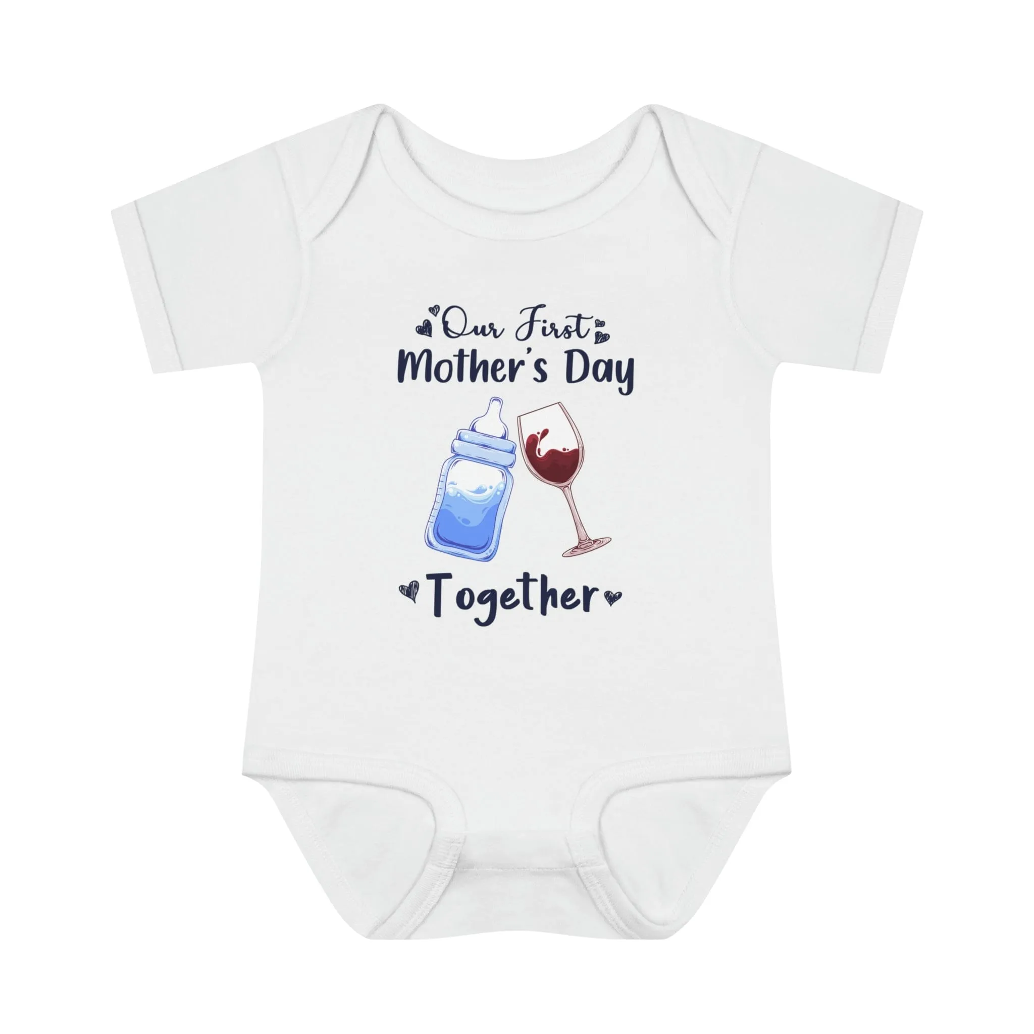 Our first mother's Day Together Infant Baby Rib Bodysuit