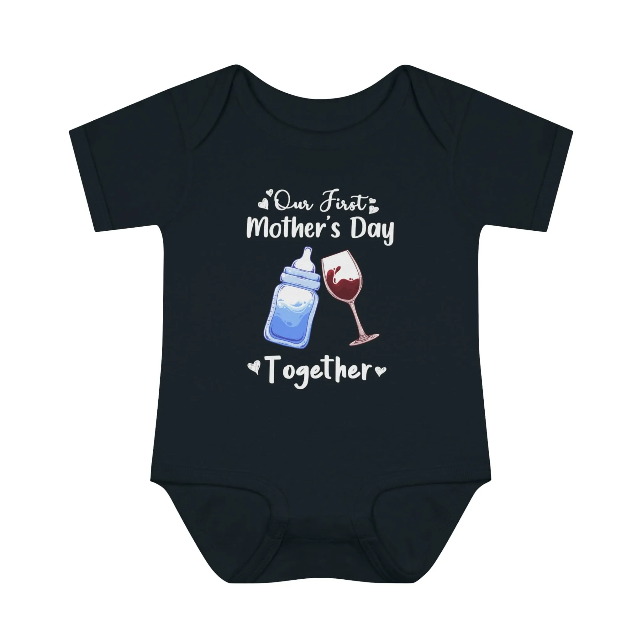 Our first mother's Day Together Infant Baby Rib Bodysuit