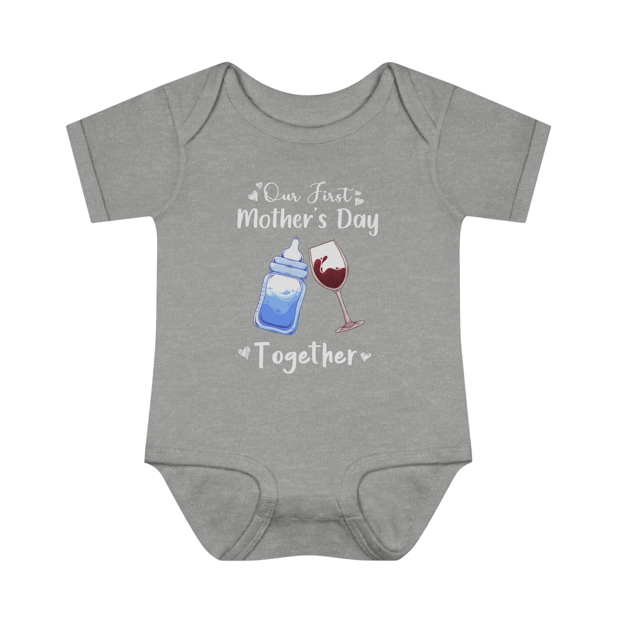 Our first mother's Day Together Infant Baby Rib Bodysuit